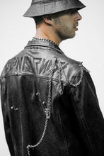 Load image into Gallery viewer, Trucker Jacket Black Wax Coated