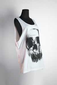 VEST SKULL ILLUSION - WHITE