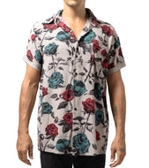 Hawaian S/S Short Rose Full Print