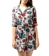 Mallory Shirt Dress Rose