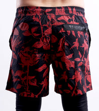 Load image into Gallery viewer, ROSE RED/BLK SWIMSHORT
